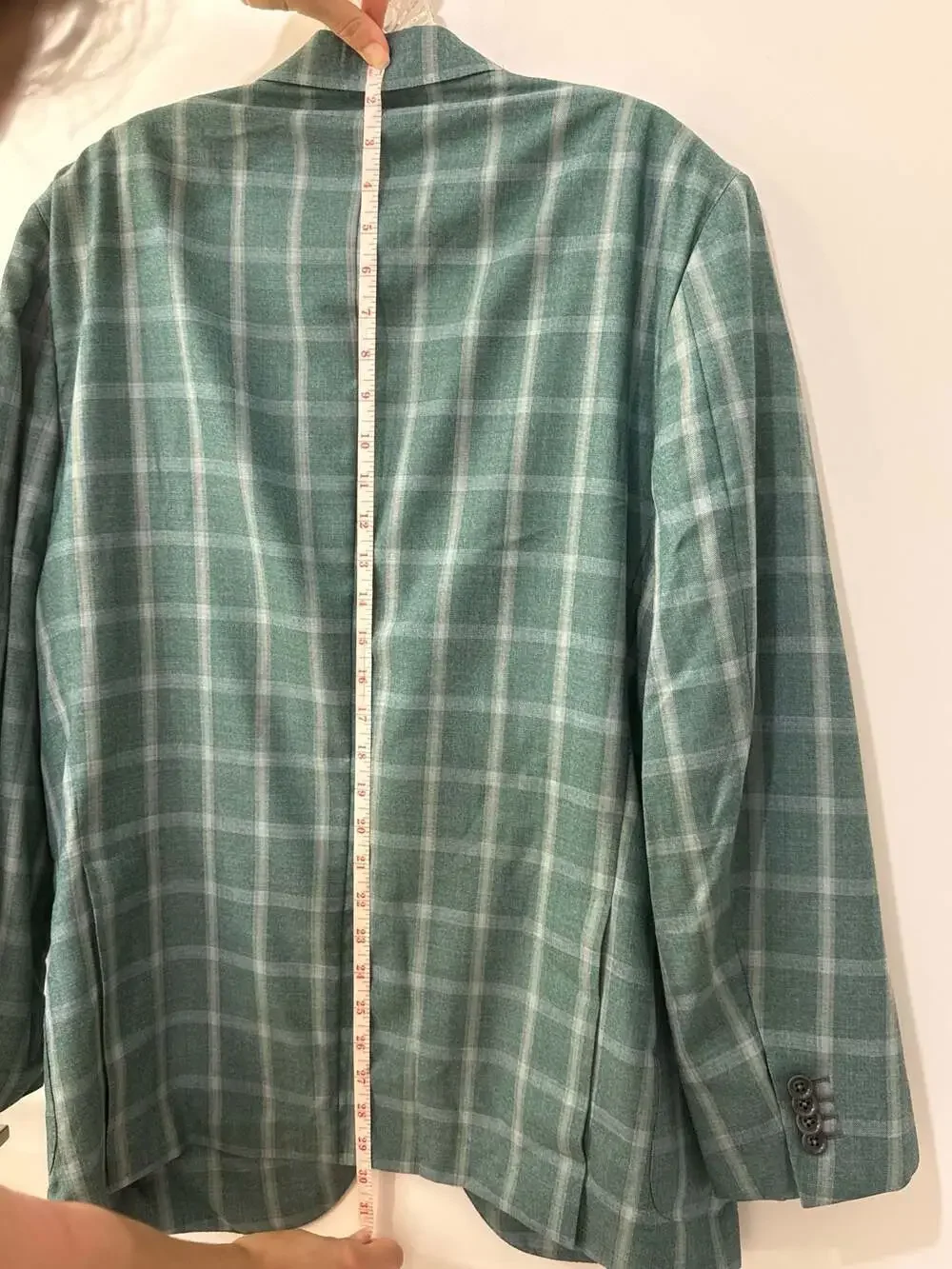 Ermenegildo Zegna Green Windowpane Plaid Sport Coat Blazer